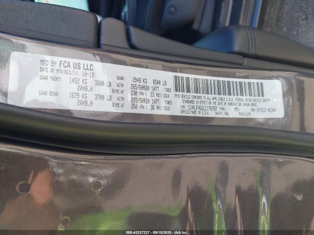 2020 JEEP GRAND CHEROKEE 1C4RJFAG2LC178787 Photo 8