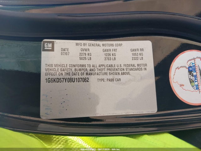 2008 CADILLAC DTS 1G6KD57Y08U107062 Photo 8