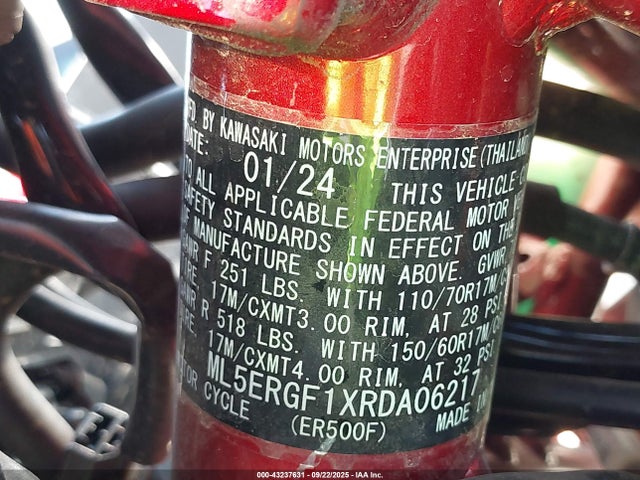 ML5ERGF1XRDA06217 Kawasaki Z500