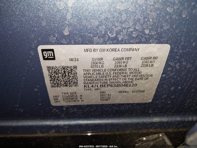 Buick lbp 2025 KL47LBEP6SB046120 Image 9