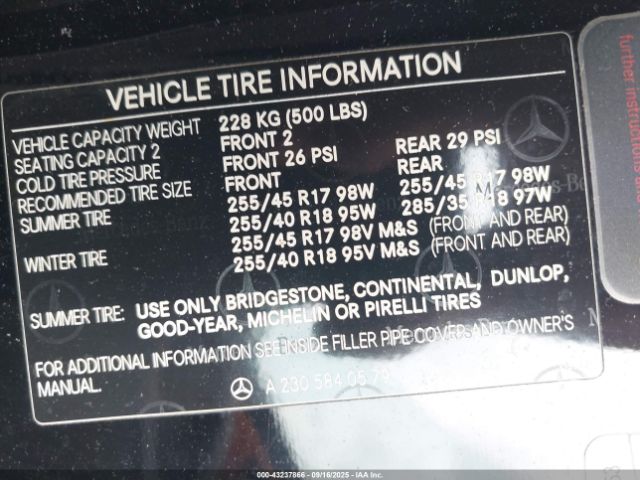 2005 MERCEDES-BENZ SL 500 WDBSK75F55F101501 Photo 8