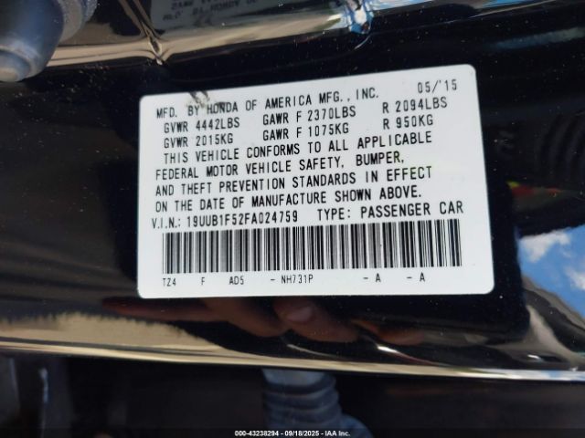 2015 ACURA TLX 19UUB1F52FA024759 Photo 8