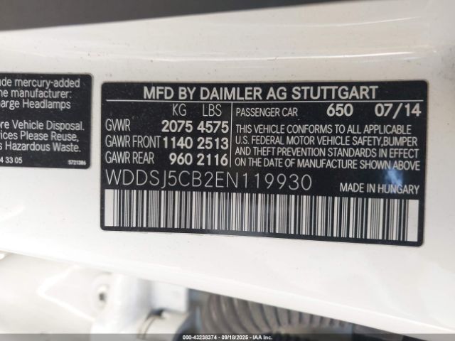 2014 MERCEDES-BENZ CLA 45 AMG WDDSJ5CB2EN119930 Photo 8