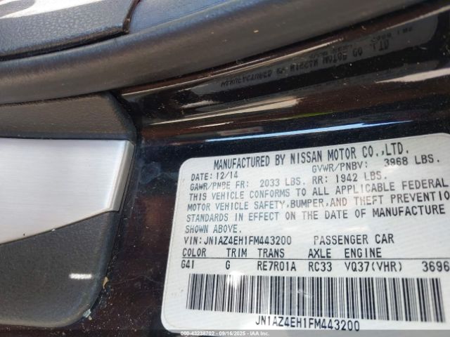 2015 NISSAN 370Z JN1AZ4EH1FM443200 Photo 8