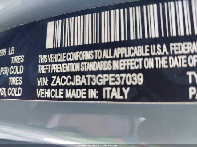 Jeep 2016 2016 ZACCJBAT3GPE37039 Image 9