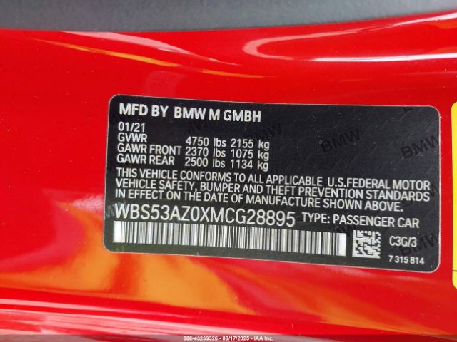 2021 BMW M4 WBS53AZ0XMCG28895 Photo 8