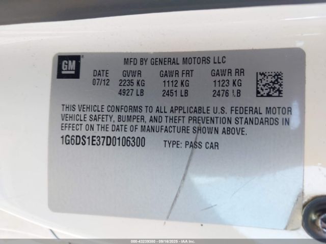 2013 CADILLAC CTS 1G6DS1E37D0106300 Photo 8