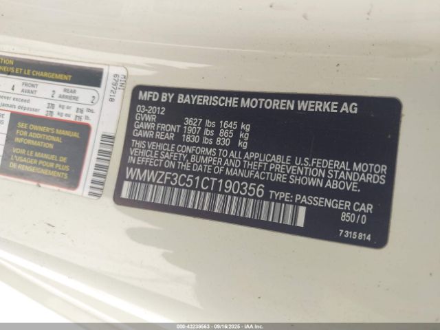 2012 MINI COOPER CLUBMAN WMWZF3C51CT190356 Photo 8