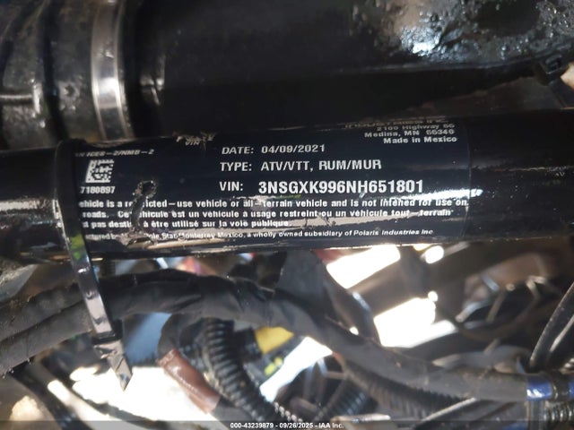 2022 POLARIS GENERAL 3NSGXK996NH651801 Photo 9