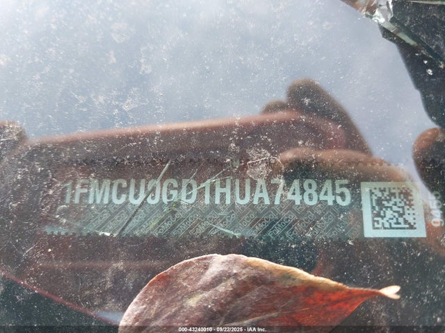 1FMCU0GD1HUA74845 Ford gtdi sigma w/premium fuel
