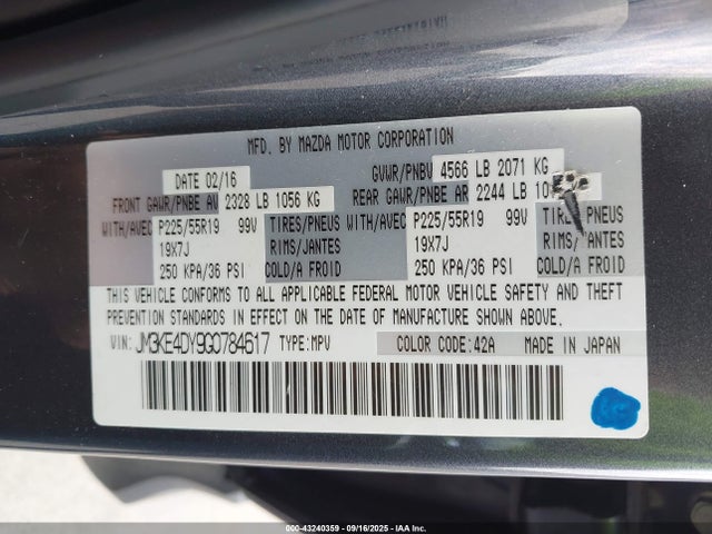 JM3KE4DY9G0784617 Mazda py