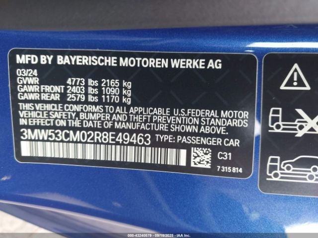 2024 BMW M240 3MW53CM02R8E49463 Photo 8