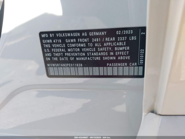 2023 VOLKSWAGEN ARTEON WVWSR7AN2PE011838 Photo 8