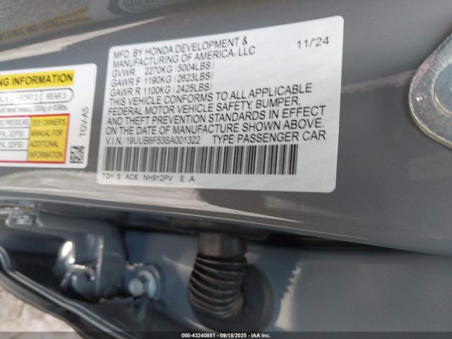 2025 ACURA TLX 19UUB6F53SA001322 Photo 8