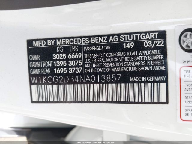 2022 MERCEDES-BENZ EQS 450+ W1KCG2DB4NA013857 Photo 8