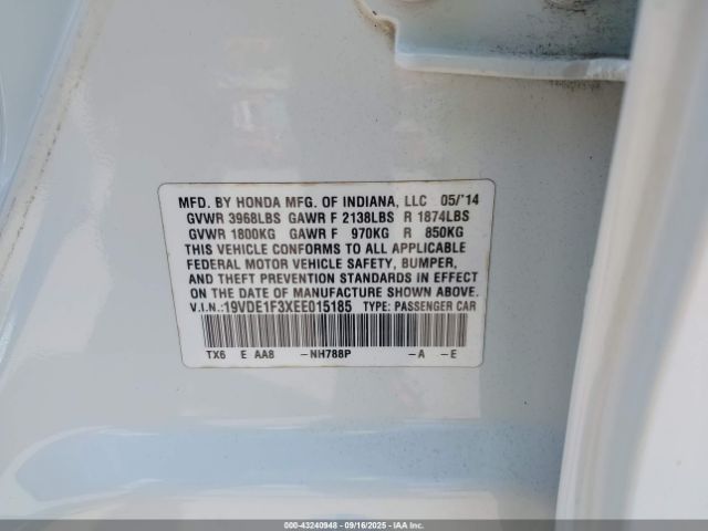 2014 ACURA ILX 19VDE1F3XEE015185 Photo 8