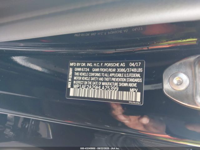 2017 PORSCHE CAYENNE E-HYBRID WP1AE2A29HLA75399 Photo 8