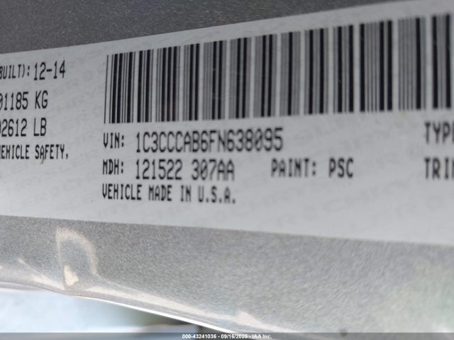 Chrysler 200 Limited 2015 1C3CCCAB6FN638095 Image 9