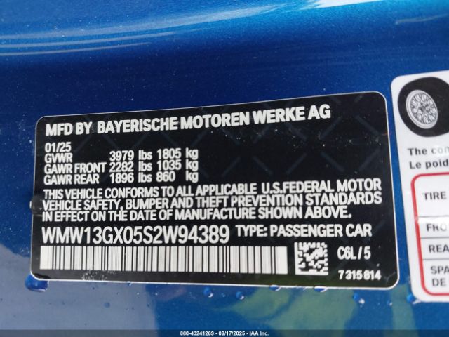 2025 MINI CONVERTIBLE WMW13GX05S2W94389 Photo 8