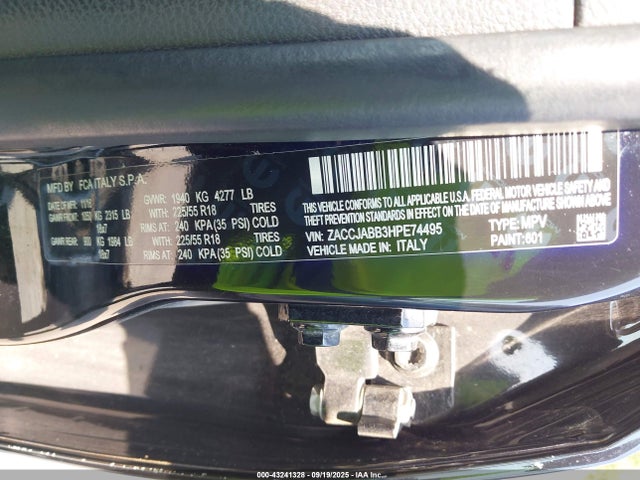 ZACCJABB3HPE74495 Jeep 2017