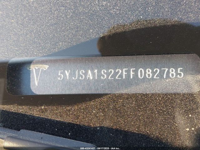 2015 TESLA MODEL S 5YJSA1S22FF082785 Photo 8