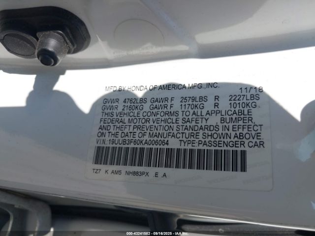2019 ACURA TLX 19UUB3F60KA006064 Photo 8