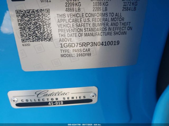 2022 CADILLAC CT4-V 1G6D75RP3N0410019 Photo 8