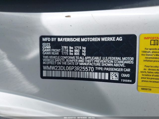 2023 MINI CONVERTIBLE WMW23DL06P3R25570 Photo 8