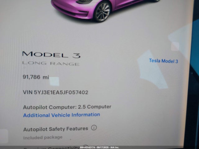 2018 TESLA MODEL 3 5YJ3E1EA5JF057402 Photo 6