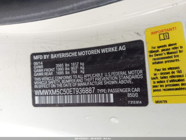 2014 MINI HARDTOP WMWXM5C50ET936887 Photo 8