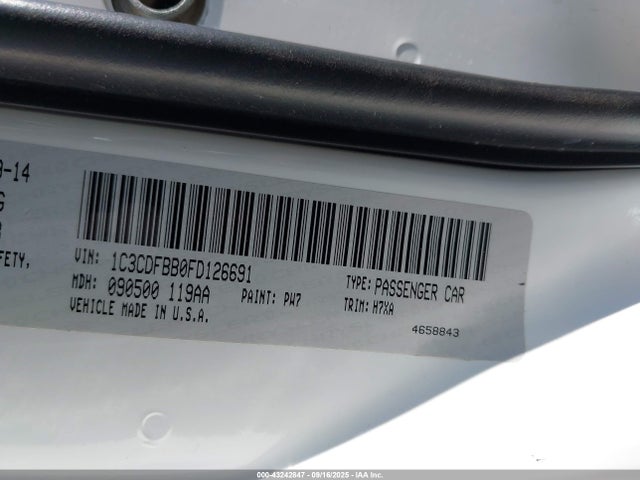 Dodge Dart 2015 1C3CDFBB0FD126691 Image 9