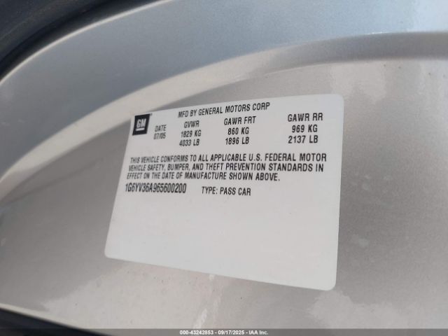 2006 CADILLAC XLR 1G6YV36A965600200 Photo 8