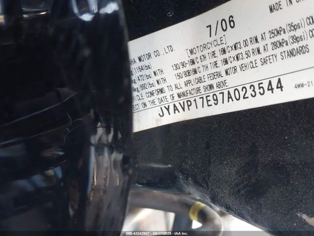 2007 YAMAHA XV1700 JYAVP17E97A023544 Photo 9