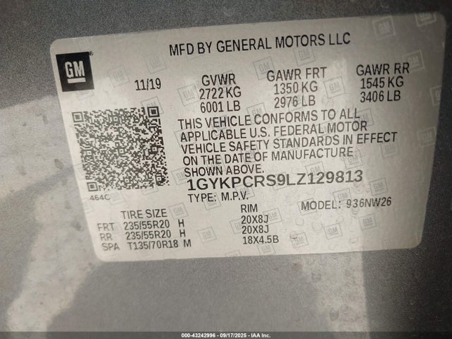 2020 CADILLAC XT6 1GYKPCRS9LZ129813 Photo 8