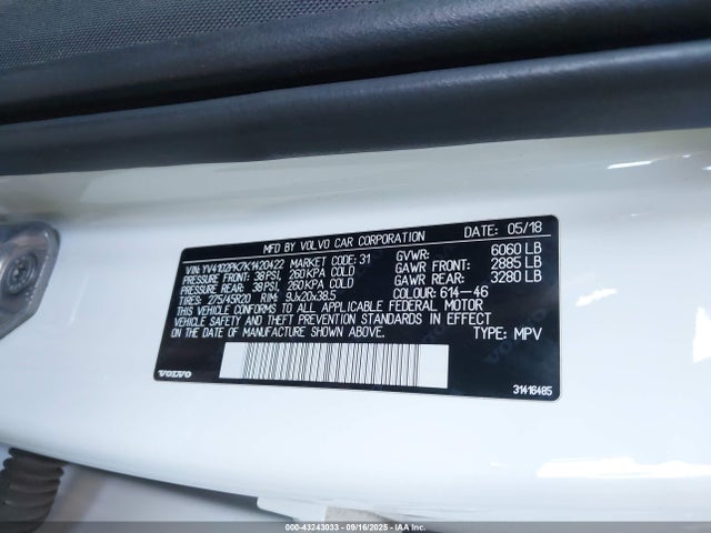 YV4102PK7K1420422 Volvo Xc90 T5 Momentum