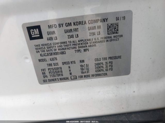 2019 BUICK ENCORE KL4CJESB1KB914863 Photo 8