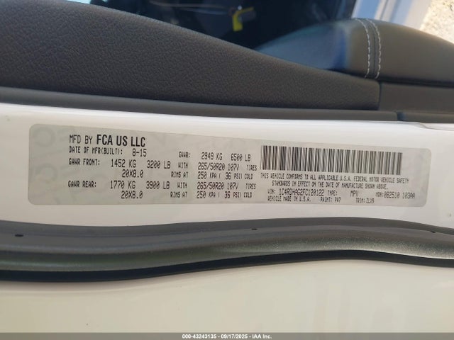 Dodge 2015 2015 1C4RDHAG2FC120122 Image 9