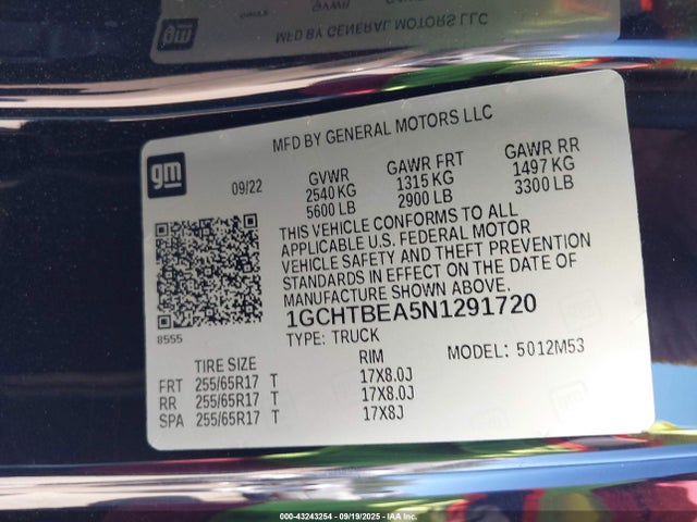 Chevrolet lcv 2022 1GCHTBEA5N1291720 Image 9