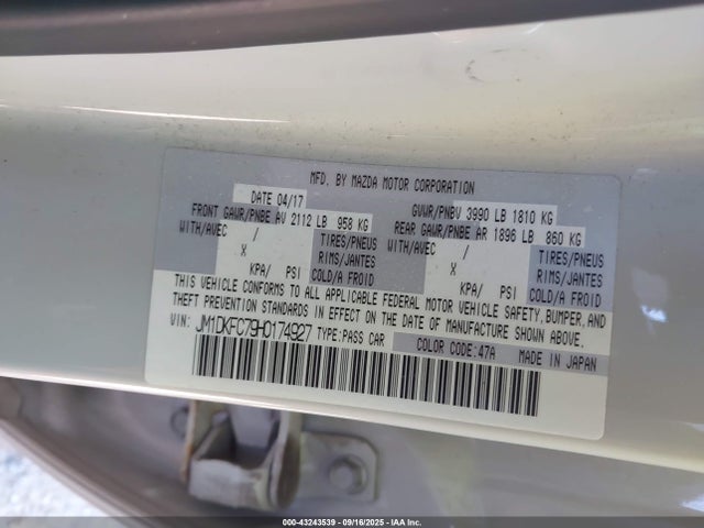 Mazda pe 2017 JM1DKFC79H0174927 Image 9