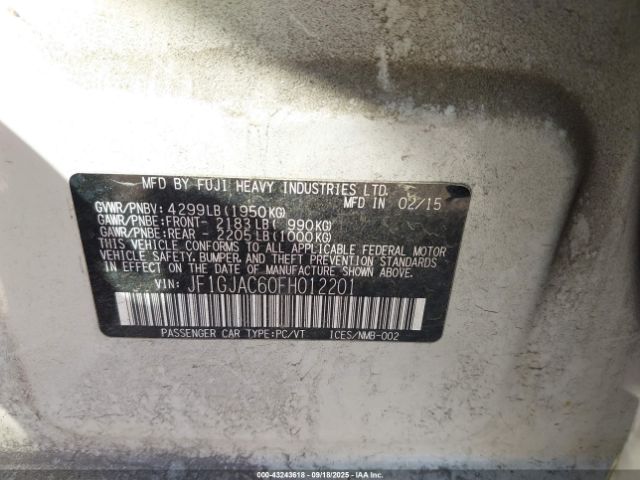 2015 SUBARU IMPREZA JF1GJAC60FH012201 Photo 8
