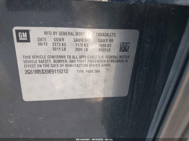2014 CADILLAC XTS 2G61M5S39E9119212 Photo 8