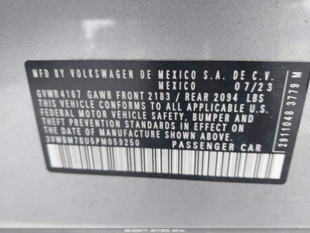 2023 VOLKSWAGEN JETTA 3VWBM7BU5PM059250 Photo 8