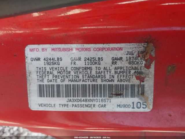 1992 MITSUBISHI 3000 GT JA3XD64BXNY016571 Photo 8