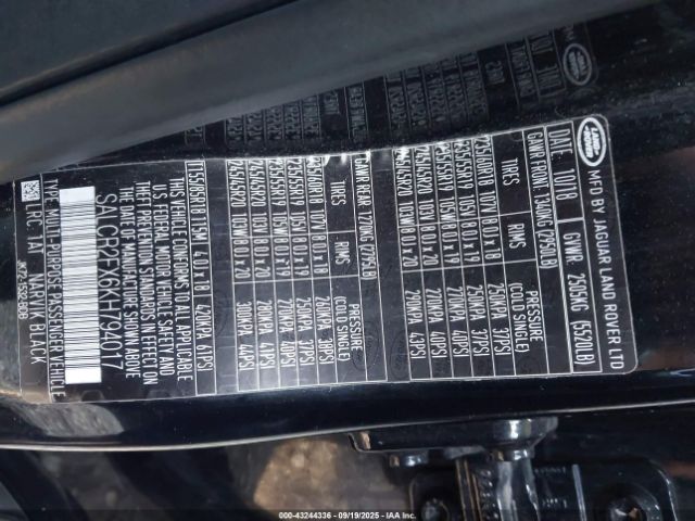 2019 LAND ROVER DISCOVERY SPORT SALCR2FX6KH794017 Photo 8