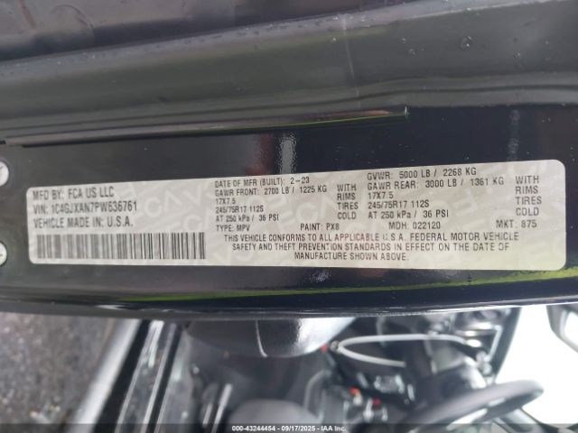2023 JEEP WRANGLER 1C4GJXAN7PW636761 Photo 8