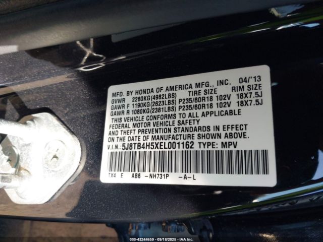 2014 ACURA RDX 5J8TB4H5XEL001162 Photo 8