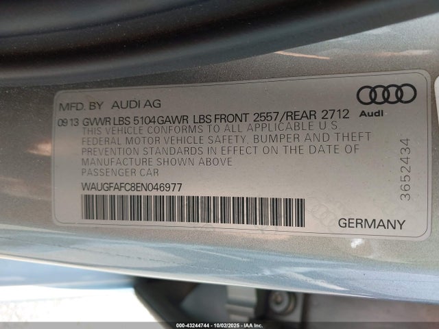 2014 AUDI A6 WAUGFAFC8EN046977 Photo 8
