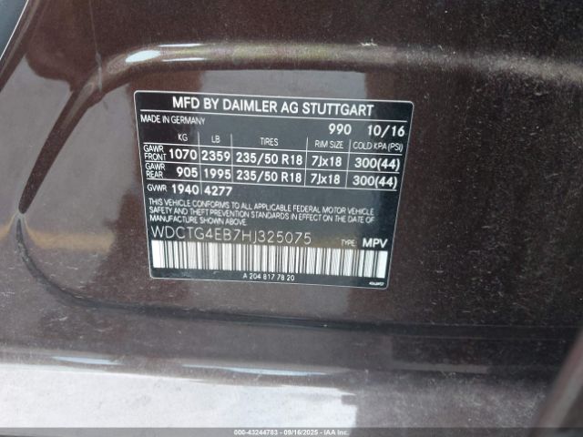 2017 MERCEDES-BENZ GLA 250 WDCTG4EB7HJ325075 Photo 8