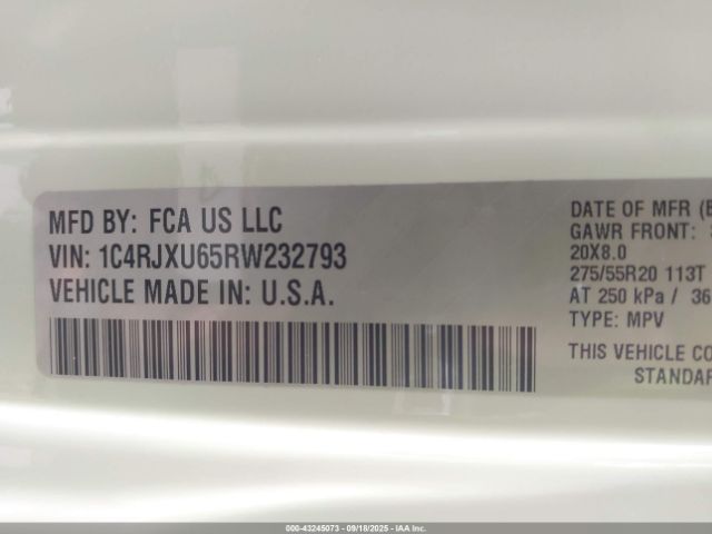 2024 JEEP WRANGLER 4XE 1C4RJXU65RW232793 Photo 8