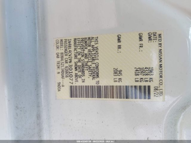 2023 NISSAN ALTIMA 1N4BL4CV2PN301077 Photo 8